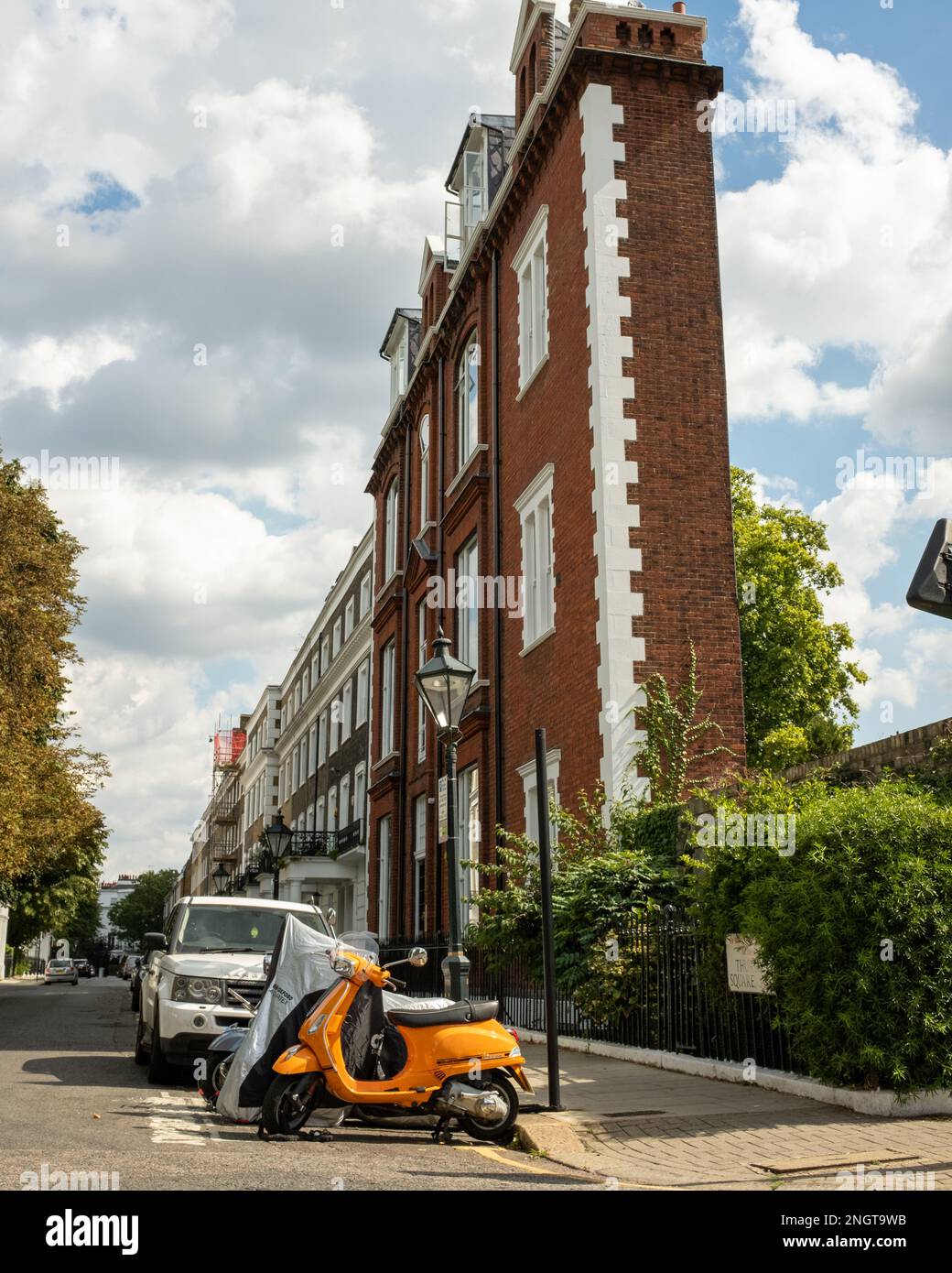 Dünnes Haus in london Stockfoto