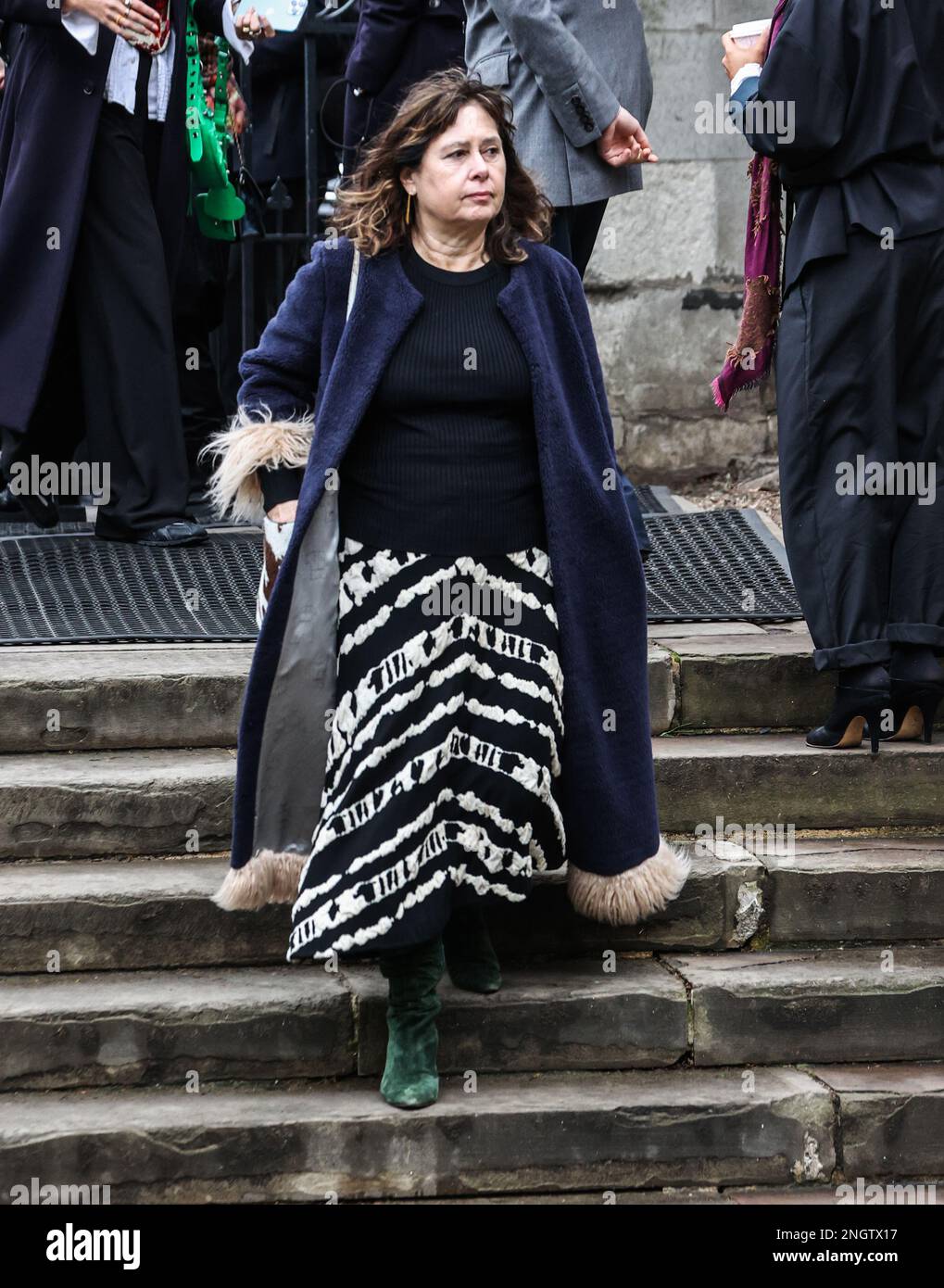 Alexandra Shulman CBE besucht den Vivienne Westwood Memorial Service in der Southwark Cathedral in London. Stockfoto