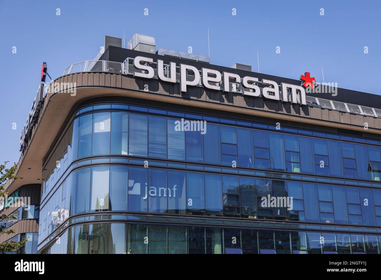 Supersam-Geschäftseinrichtung in Kattowitz, Schlesien, Polen Stockfoto