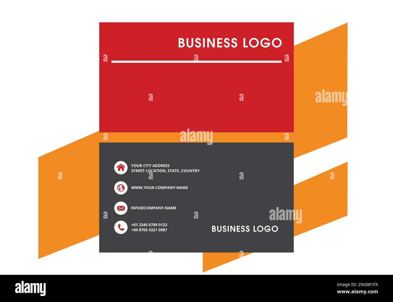 Visitenkarten-Design Stock Vektor