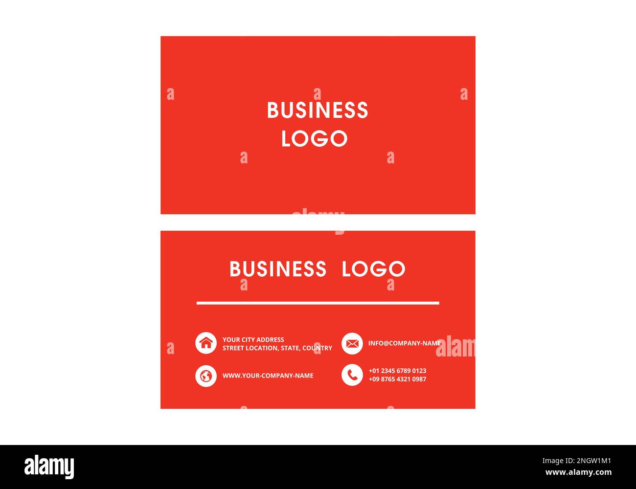 Visitenkarten-Design Stock Vektor