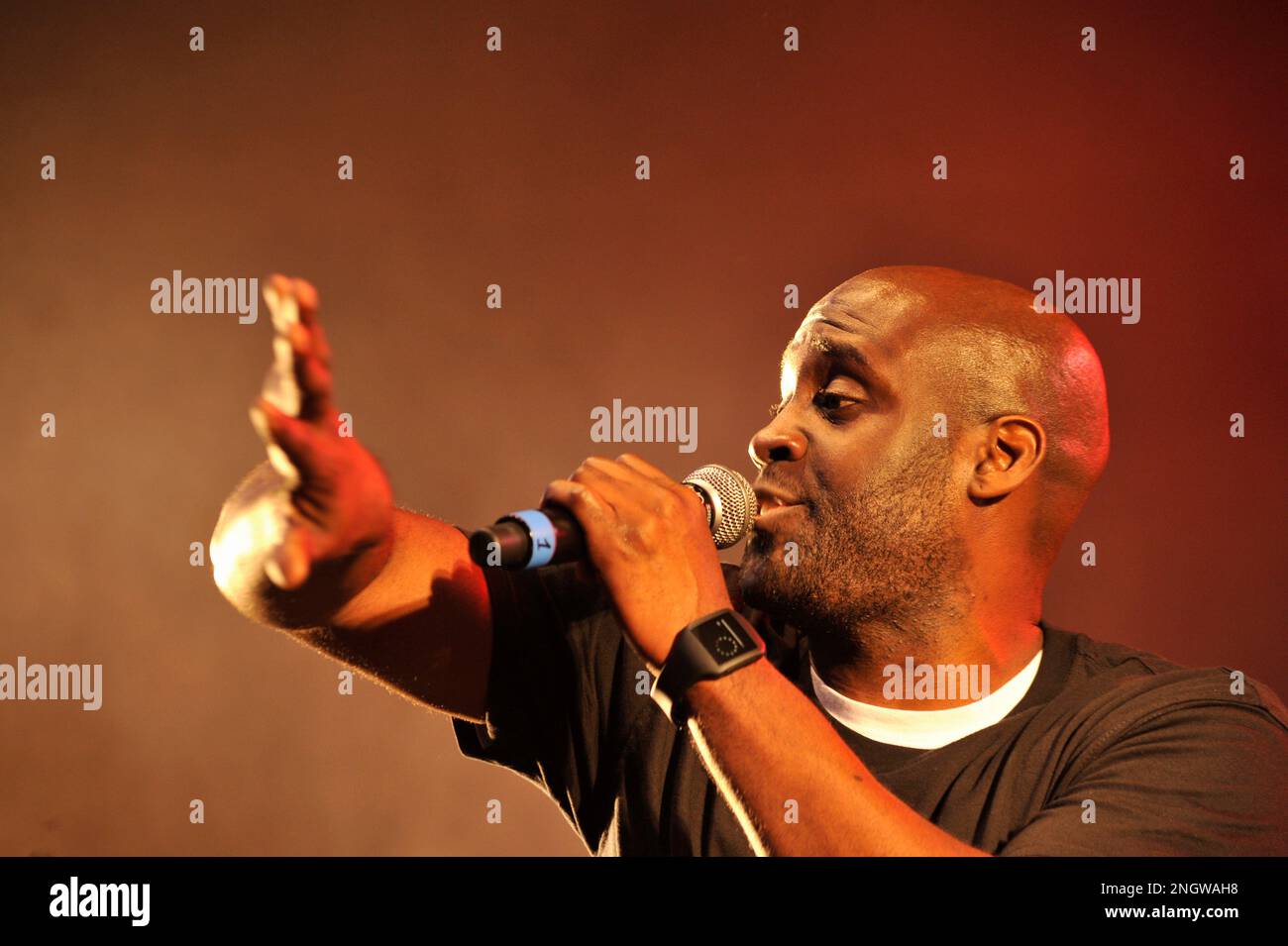 De la Soul est un celebrissime groupe de hip Hop qui a Marque l'histoire de la Musique des annees 90. En concert avec un Big Band au BSF | De la Soul Stockfoto