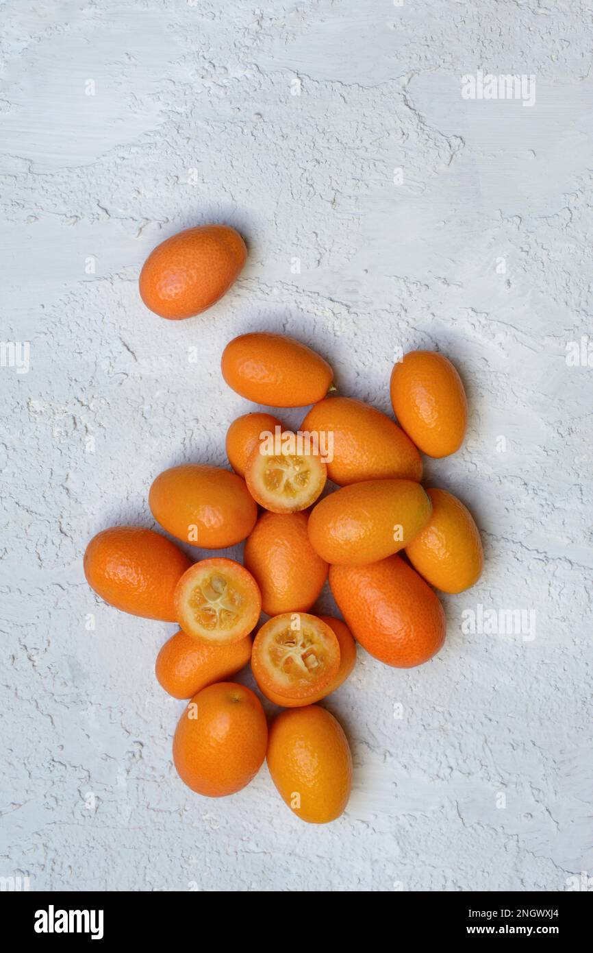 Kumquat (Fortunella), Frucht der Kumquat Stockfoto