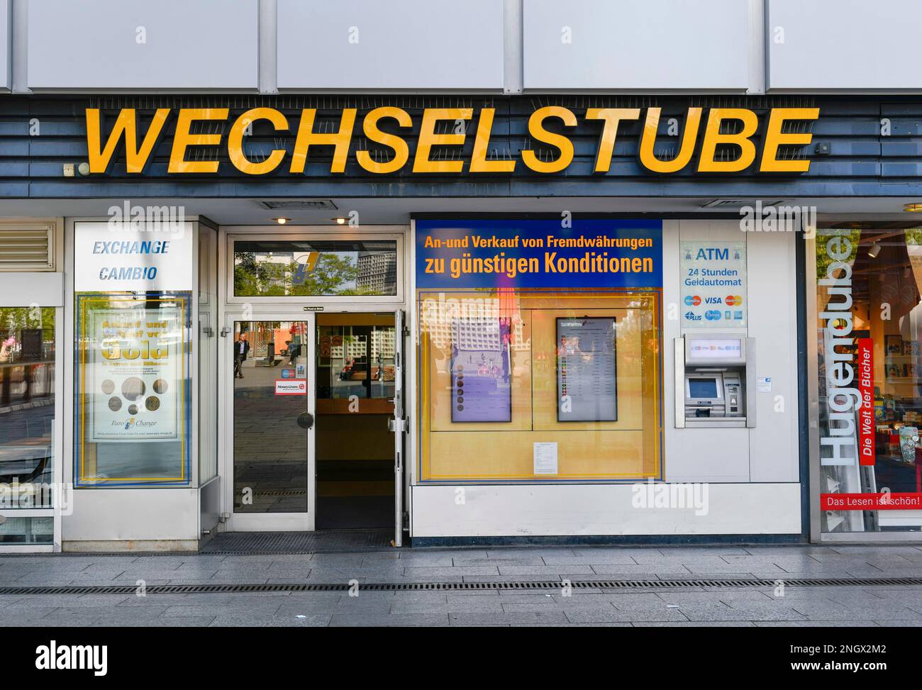 Wechselstube, Europacenter, Breitscheidplatz, Charlottenburg, Berlin, Deutschland Stockfoto