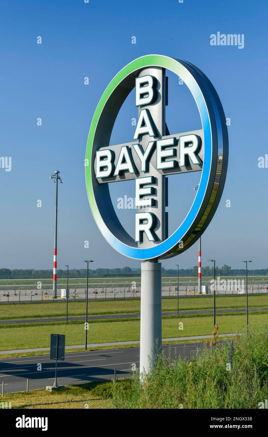 Bayer Cross am Flughafen Berlin Brandenburg, Willy Brandt, BER, Brandenburg, Deutschland Stockfoto