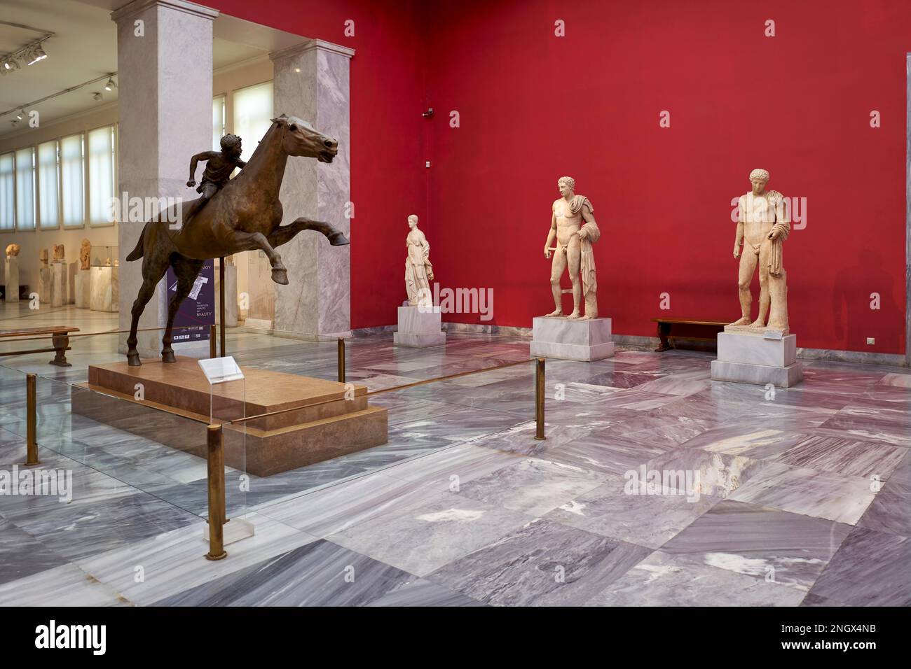 Athen Griechenland. Das Nationale Archäologische Museum Stockfoto