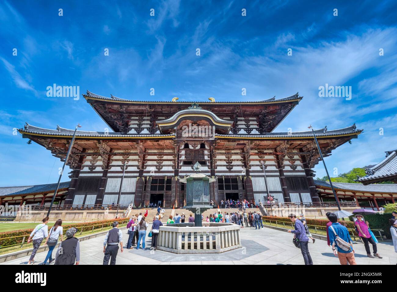 Nara Japan. Yakushi-JI-Tempel Stockfoto