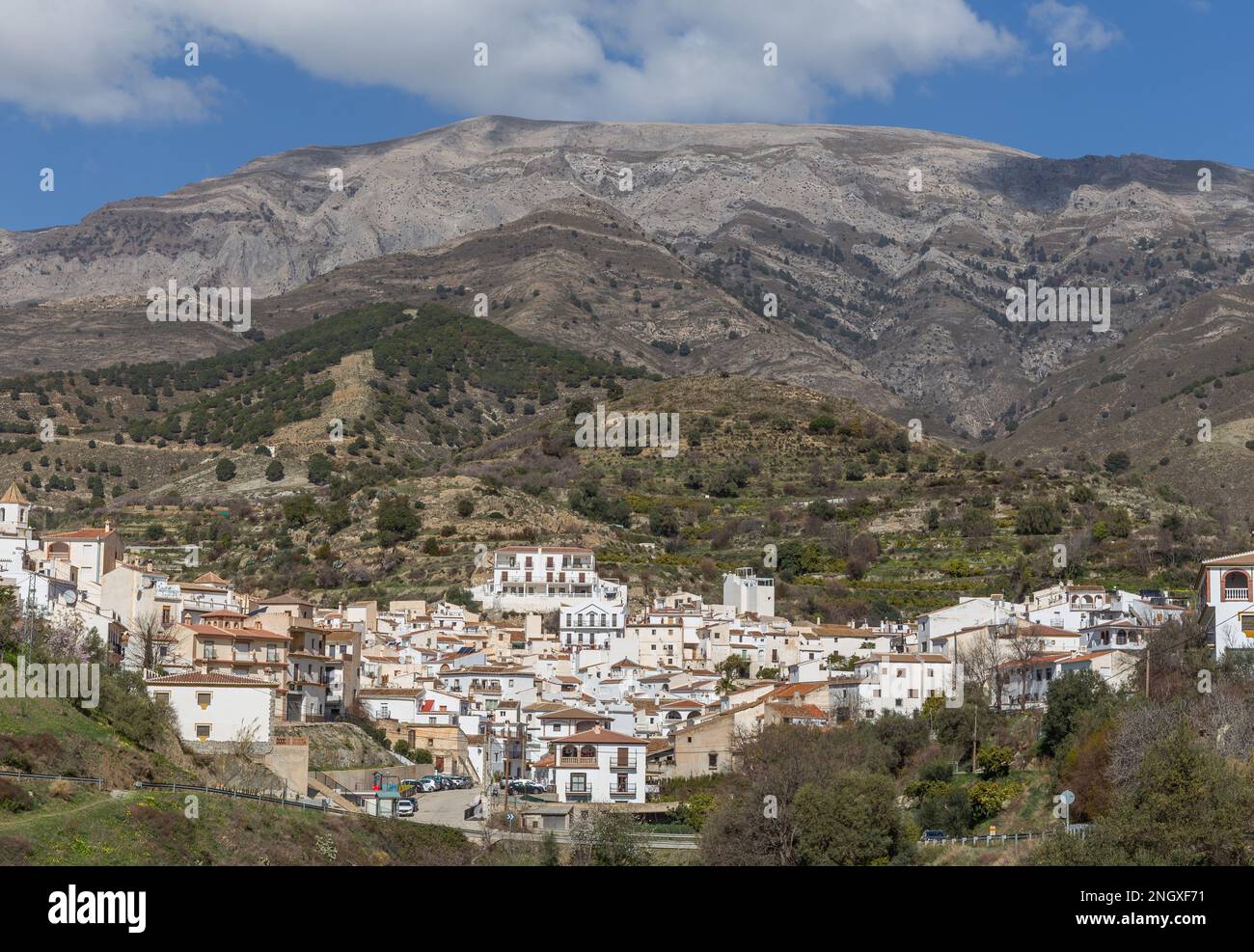 Blick Auf Sedella, Andalusien, Spanien Stockfoto