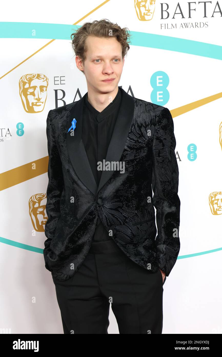 Felix Kammerer, 2023 EE BAFTA Film Awards, The Royal Festival Hall, London, UK, 19. Februar 2023, Foto von Richard Goldschmidt Stockfoto