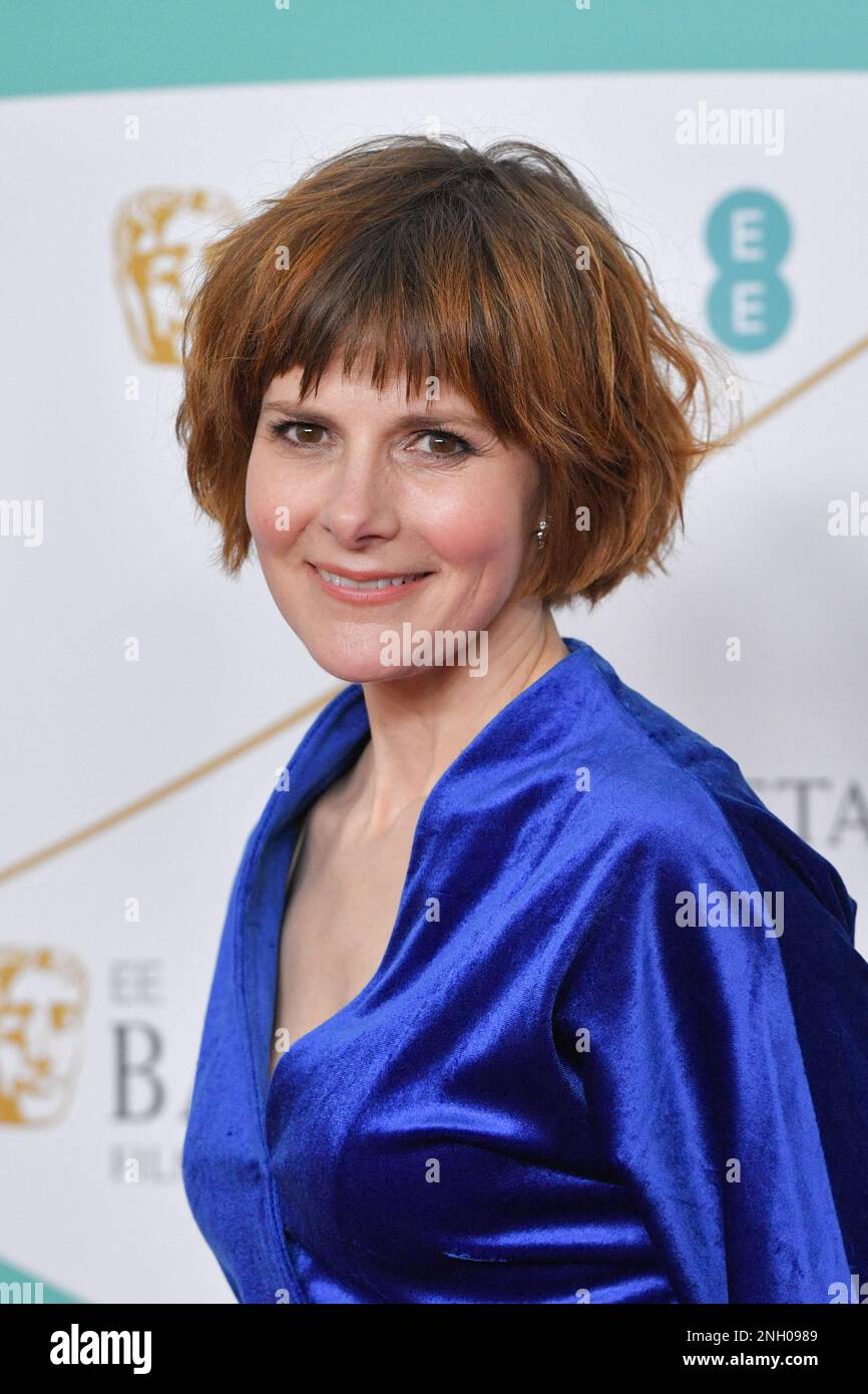 Louise Brealey nimmt am 19. Februar 2023 an den EE BAFTA Film Awards 2023 in der Royal Festival Hall in London Teil. Foto: Aurore Marechal/ABACAPRESS.COM Stockfoto