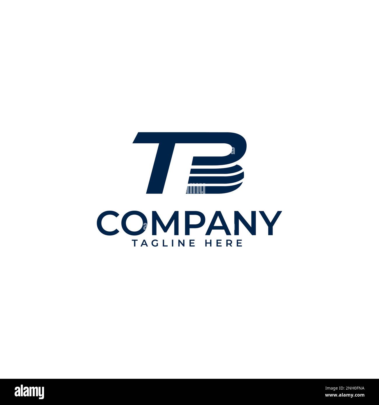 Modernes tb Logo Design Art Vector Icon Template Logo Stock Vektor