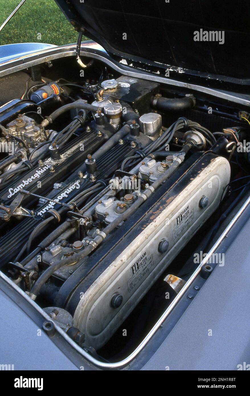 Restauration eines Lamborghini 400 400 2+2 Stockfoto