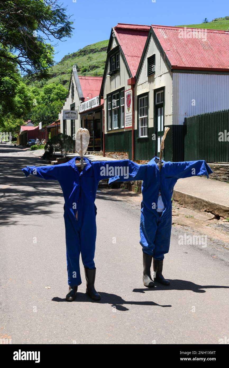 Pilgrim's Rest, Südafrika - 8. Januar 2023: Zwei Jungen in der Altstadt von Pilgrim's Rest in Südafrika Stockfoto