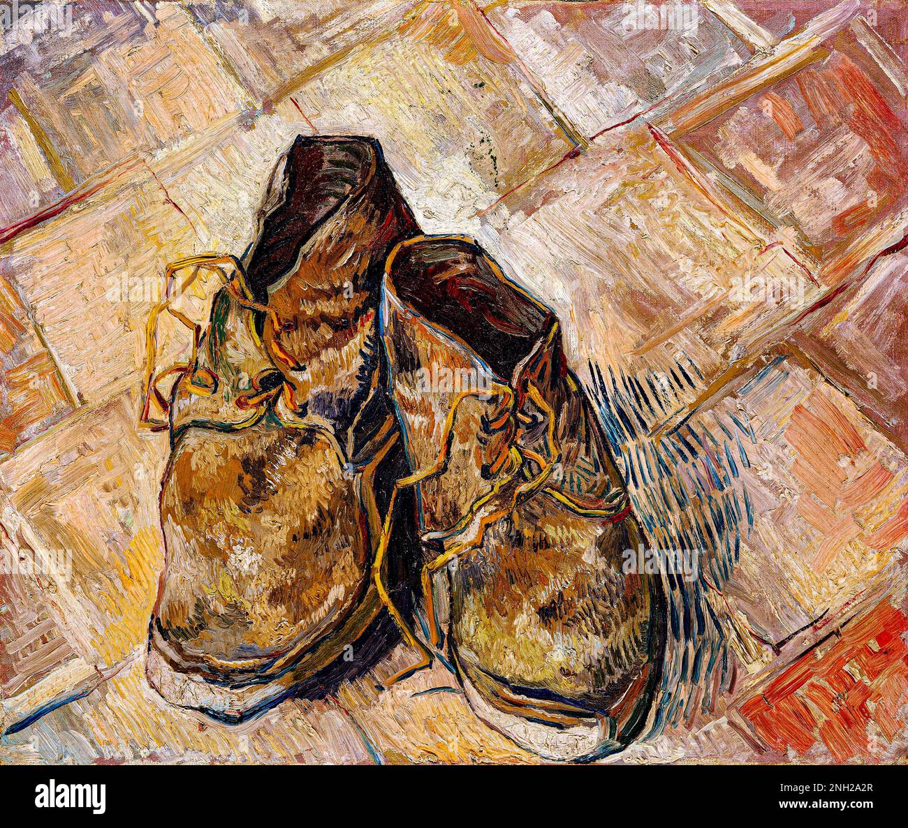 Schuhe (1888) von Vincent Van Gogh. Original aus dem MET Museum. Stockfoto