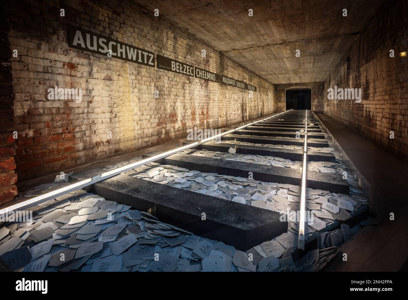 Innere des Nazi-Parteigeländes - Dokumentationszentrum - Nürnberg, Bayern, Deutschland Stockfoto