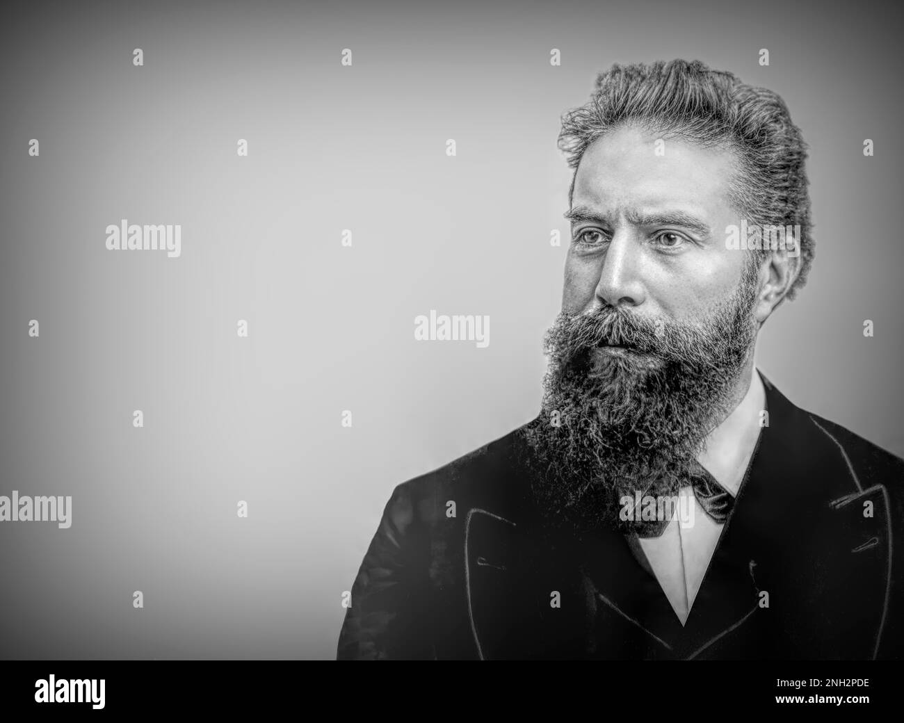 Wilhelm Conrad Röntgen; 1845-1923; Deutscher Maschinenbauingenieur und Physiker Stockfoto