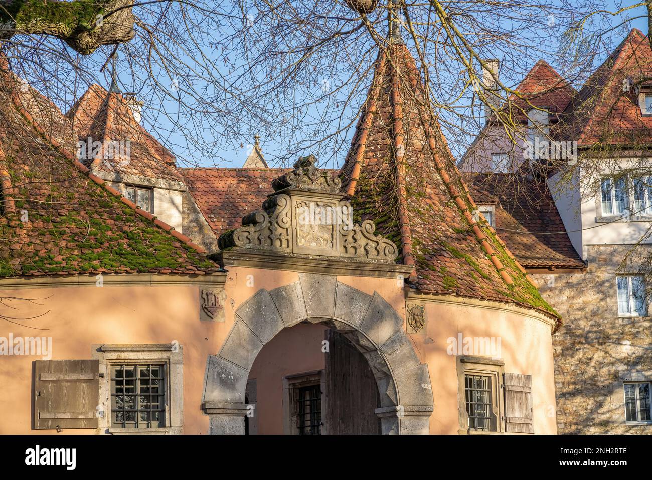 Burgtor - Rothenburg ob der Tauber, Bayern, Deutschland Stockfoto