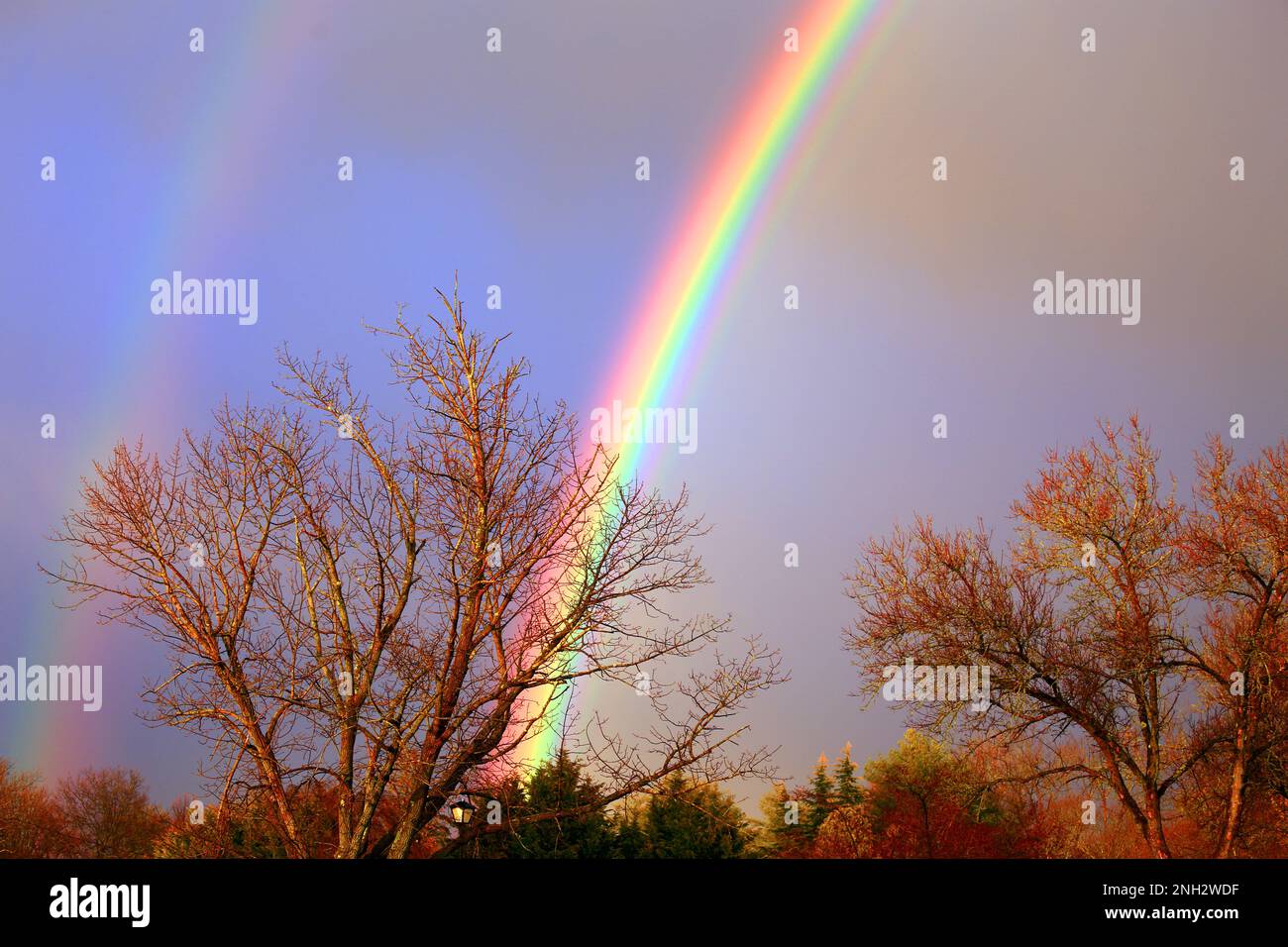 Rainbow Long Island New York Stockfoto