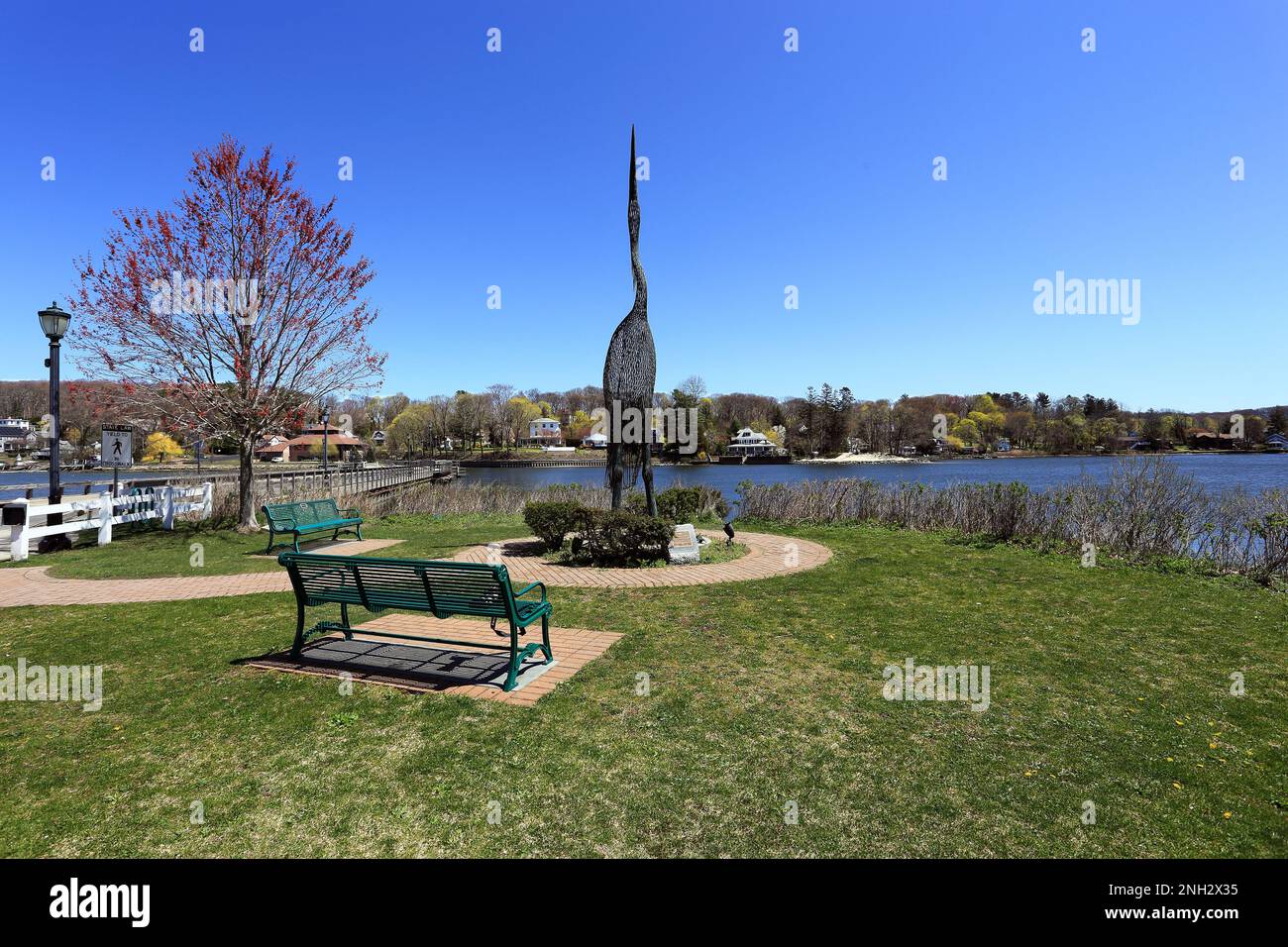 Heron Park Centerport Long Island New York Stockfoto