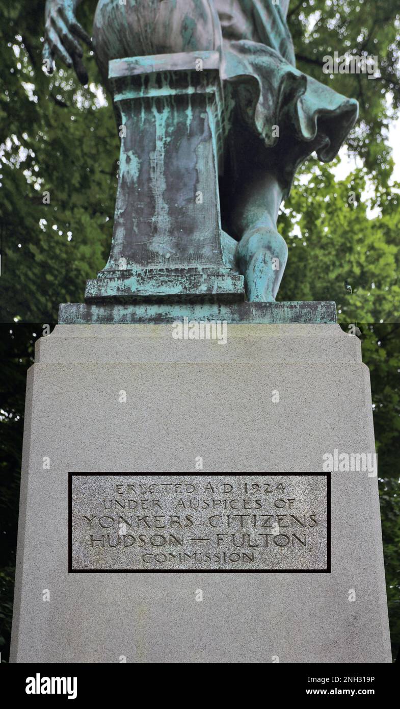 Hudson - Fulton Monument Yonkers New York Stockfoto