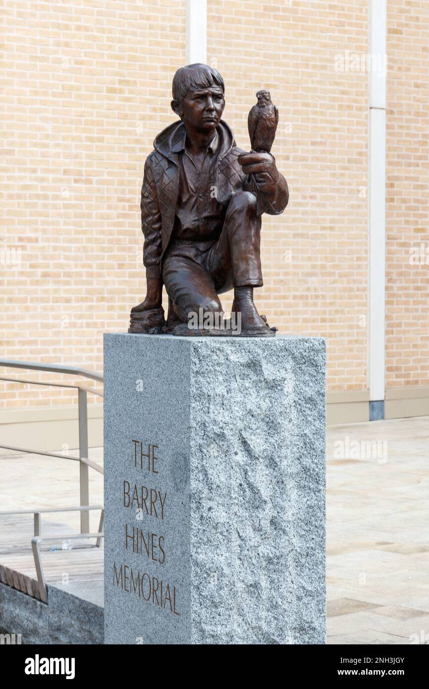 Die kes-Statue in Barnsley Stockfoto