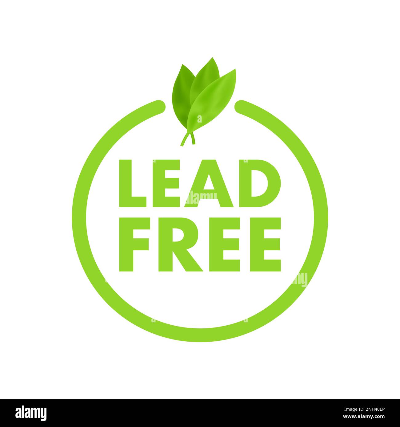 Bleifreizeichen, Etikett. Darstellung des Vektormaterials Stock Vektor