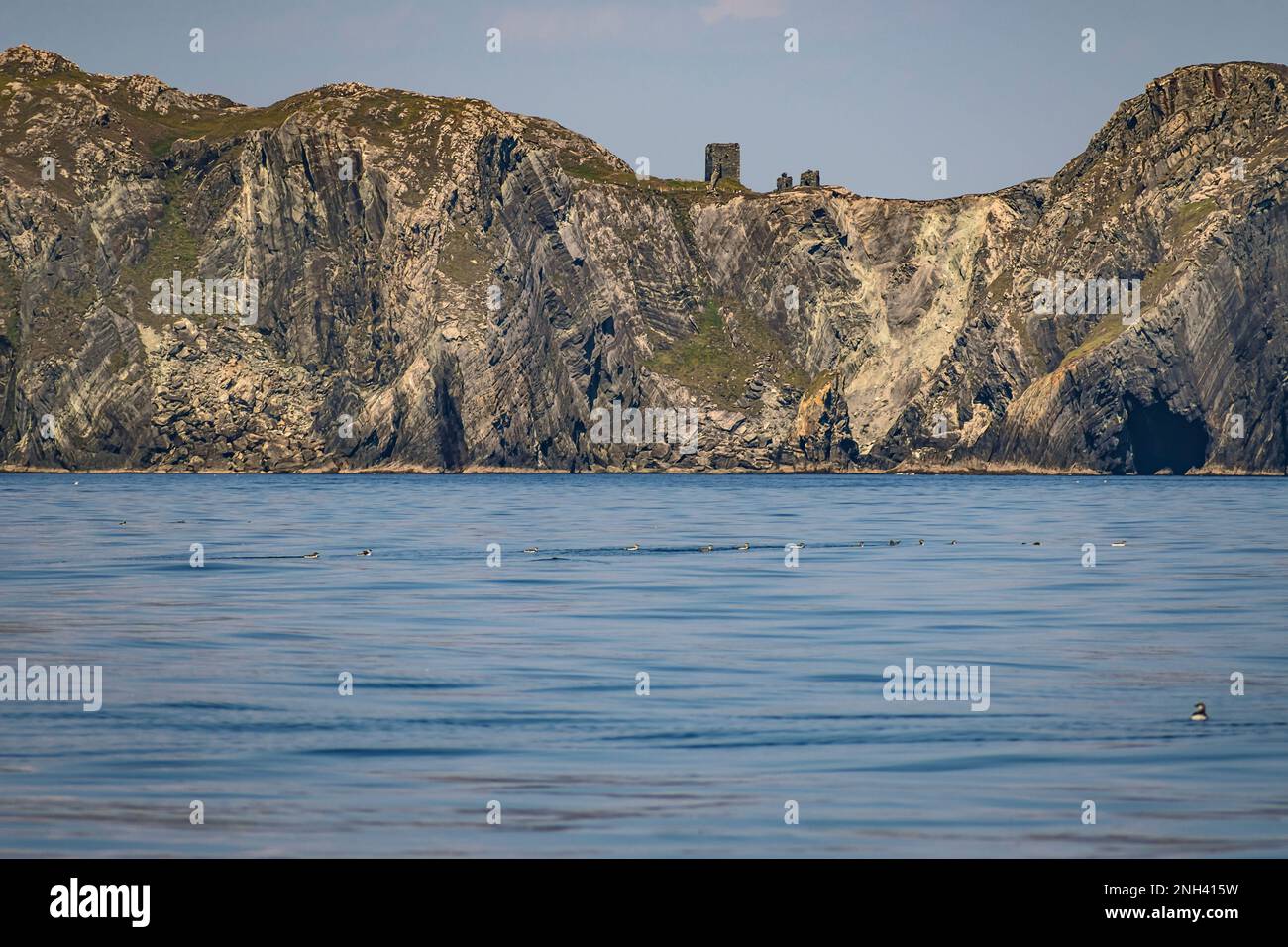 Beobachten Sie den Turm in Mizen Head, CO Cork, Atlantic, West Ireland. Stockfoto