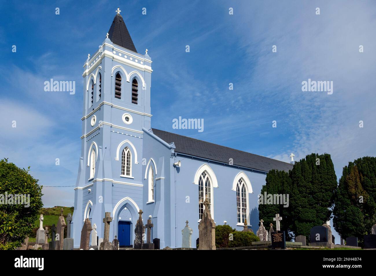 Saint Mary's Roman Catholic Cemetery, Ballybrack, County Donegal, Irland. Stockfoto