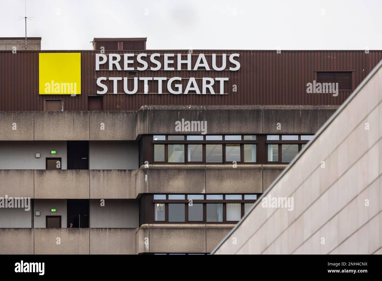 Pressehaus Moehringen, Hauptsitz der Suedwestdeutschen Medien Holding SWMH und Stuttgarter Zeitungen, Stuttgart, Baden-Württemberg, Deutschland Stockfoto