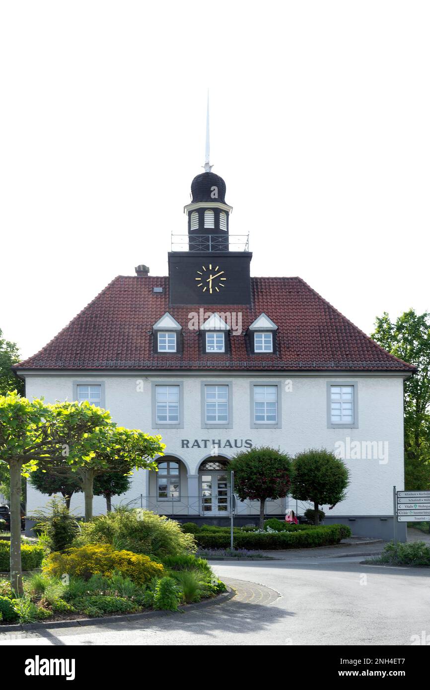 Rathaus, Sitz der Gemeindeverwaltung, Bad Essen, Niedersachsen, Deutschland Stockfoto