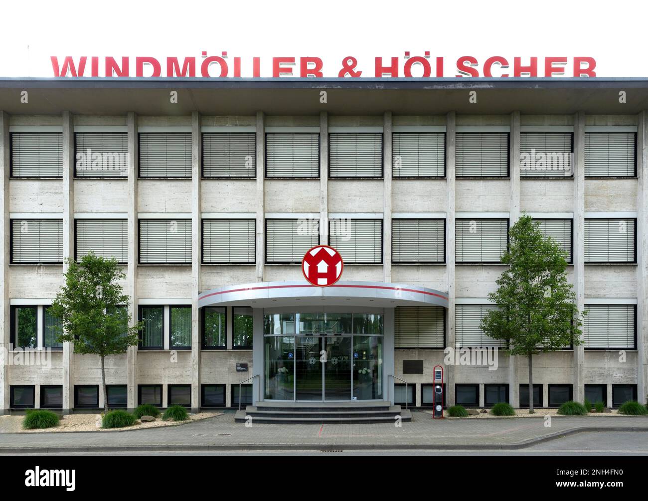 Hauptsitz des Maschinenbauunternehmens Windmoeller & Hoelscher, Lengerich, Nordrhein-Westfalen, Deutschland Stockfoto