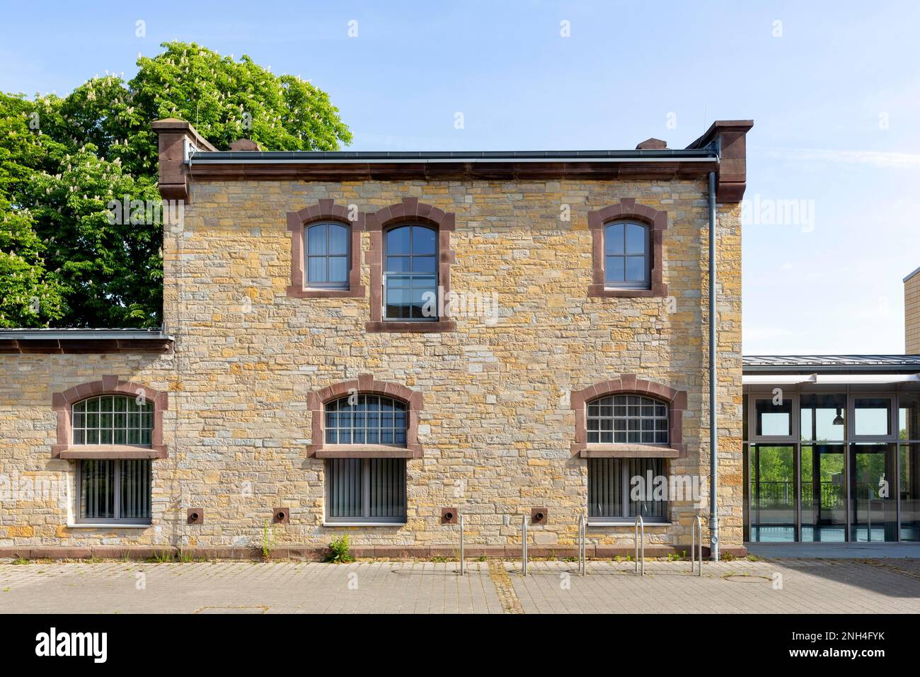 Universität Osnabrueck für angewandte Wissenschaften, Westerberg Campus, ehemalige Kasernen in Metz, Medienlabor, IT-Ausbildungszentrum, Vorlesungshallen und Seminare Stockfoto