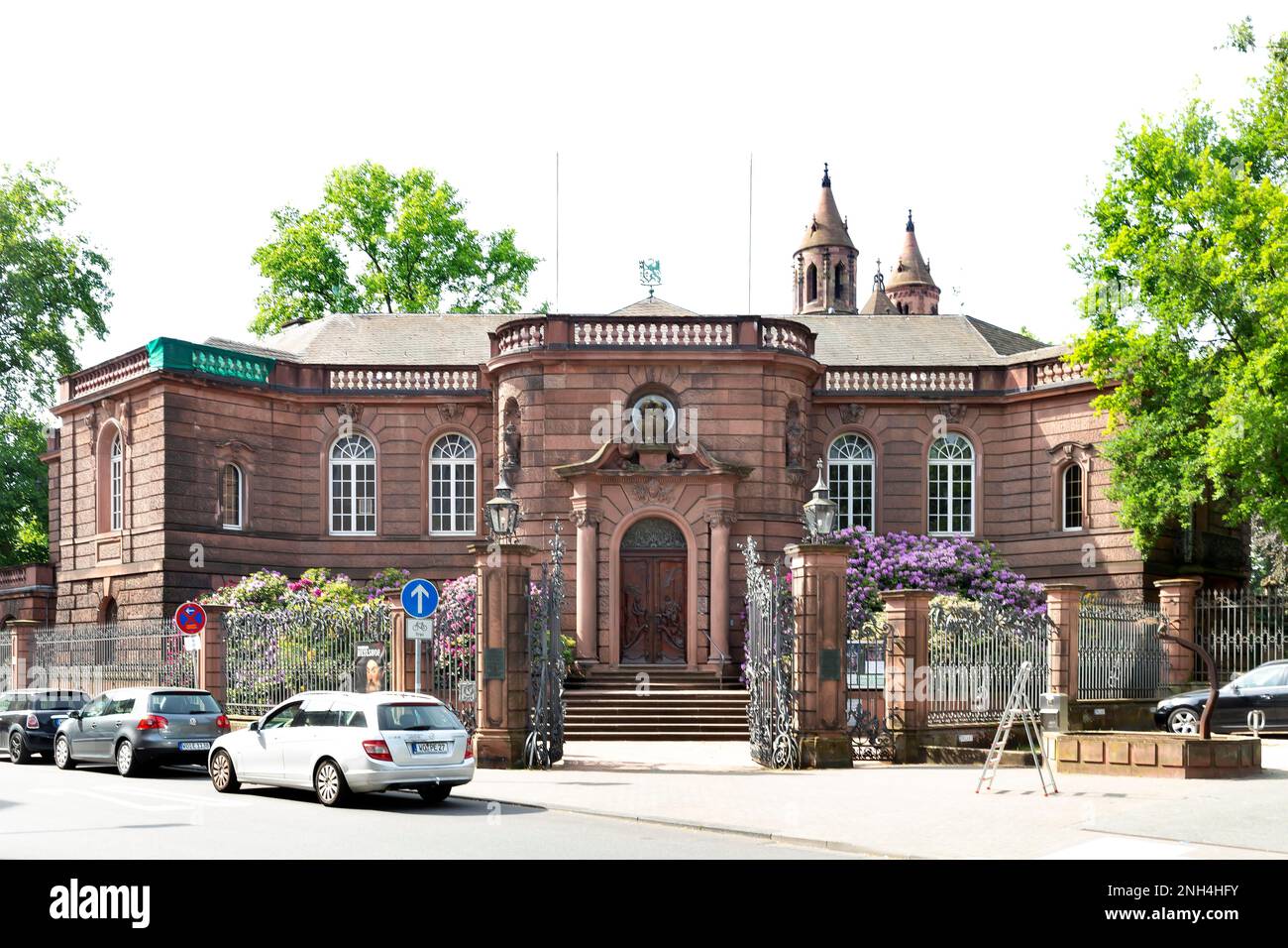 Heylshof, Wohnschloss des Unternehmers Cornelius Wilhelm Heyl am Rande des Prinz-Bischofsgartens, heute ein städtisches Kunstmuseum Stockfoto