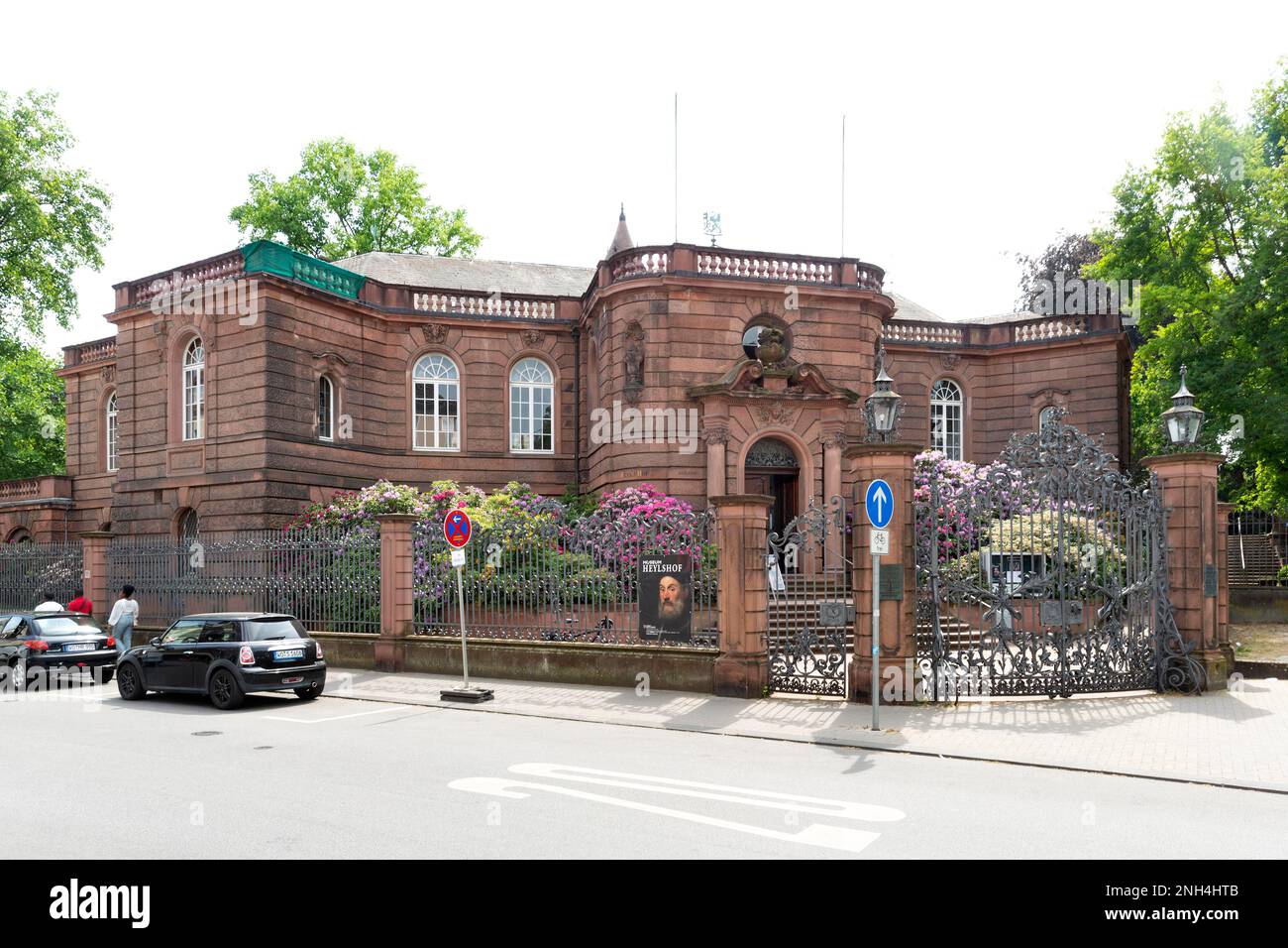 Heylshof, Wohnschloss des Unternehmers Cornelius Wilhelm Heyl am Rande des Prinz-Bischofsgartens, heute ein städtisches Kunstmuseum Stockfoto