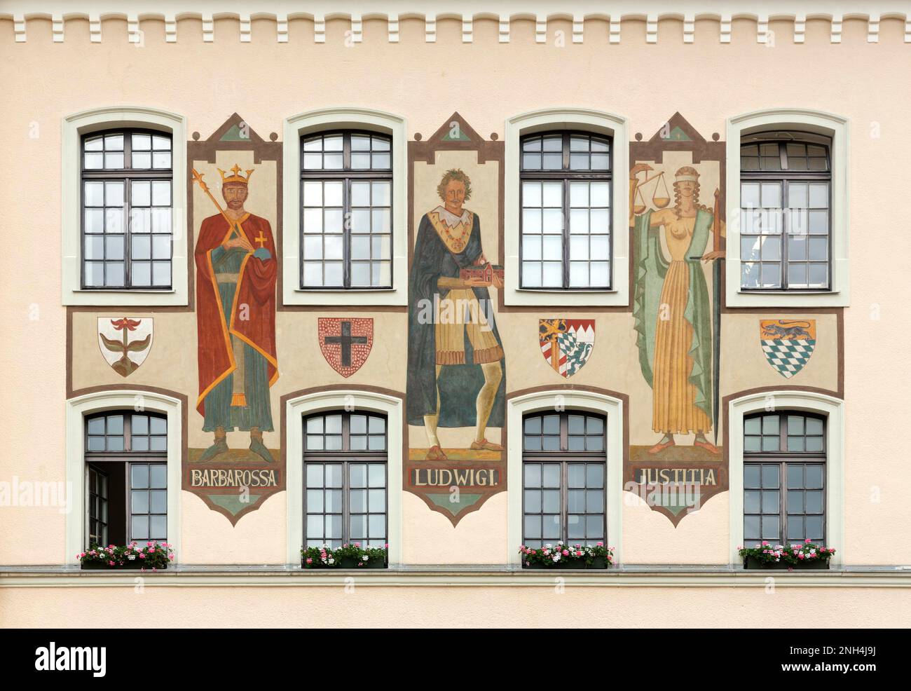 Altes Rathaus, Gemeindeverwaltungsgebäude, Bad Reichenhall, Oberbayern, Bayern, Deutschland Stockfoto
