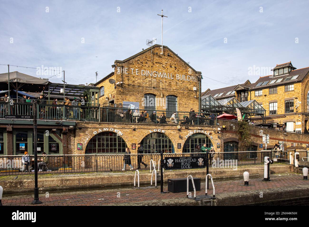 Dingwalls Veranstaltungsort für Livemusik im Londoner Stadtteil Camden Town, England Stockfoto