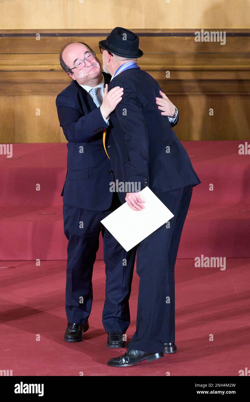 Saragossa, Aragon, Spanien. 20. Februar 2023. Miquel Iceta, Antonio Alvarado, nimmt am 20. Februar 2023 im Pignatelli-Gebäude in Saragoza, Spanien, an der Verleihung des National Culture Awards 2021 Teil (Kreditbild: © Jack Abuin/ZUMA Press Wire), NUR REDAKTIONELLER GEBRAUCH! Nicht für den kommerziellen GEBRAUCH! Kredit: ZUMA Press, Inc./Alamy Live News Stockfoto