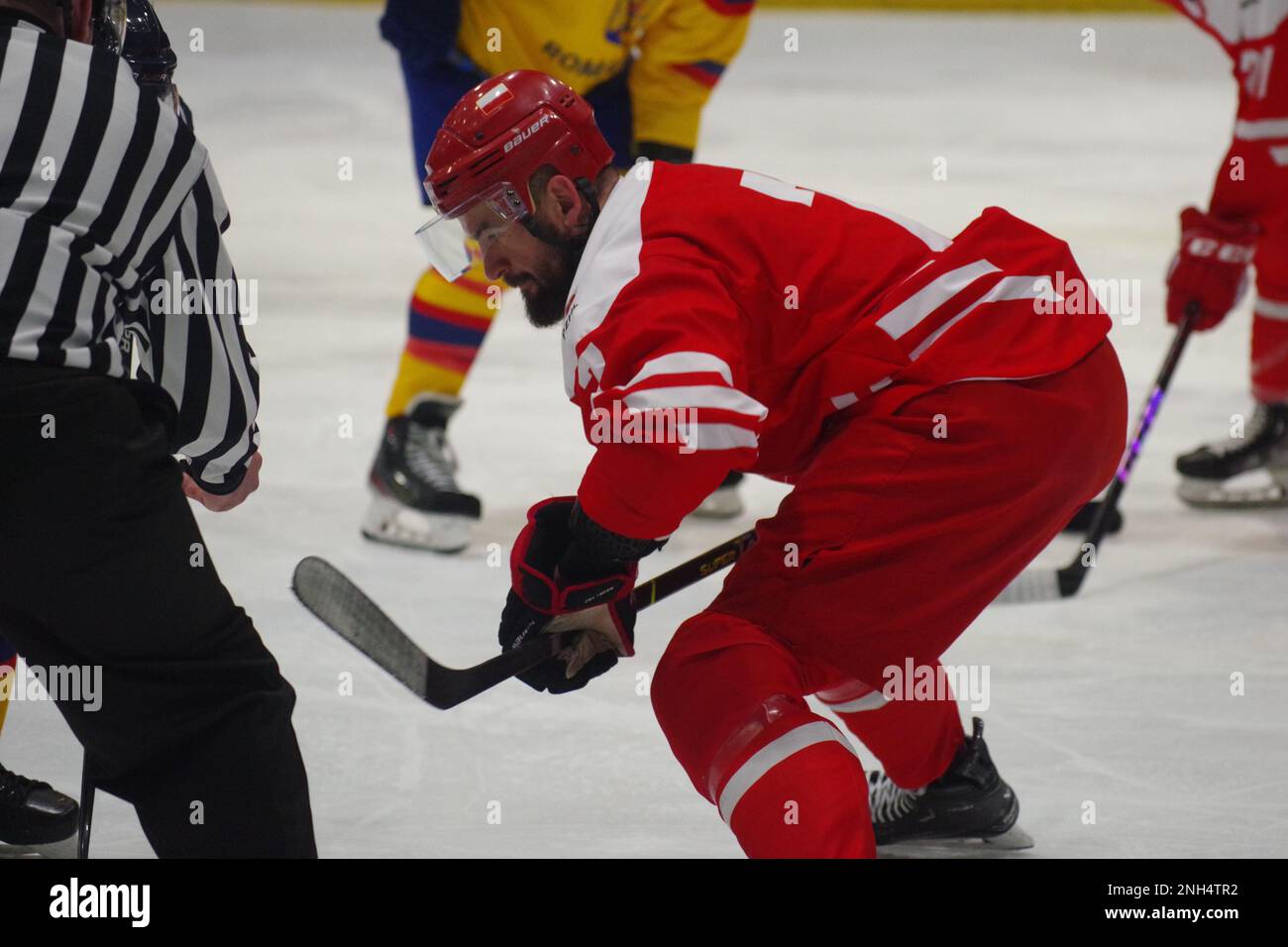 Coventry, England, 10. Februar 2023. Radoslaw Galant spielt für Polen gegen Rumänien bei der 2023 Euro Challenge in der Skydome Arena in Coventry. Kredit: Colin Edwards Stockfoto