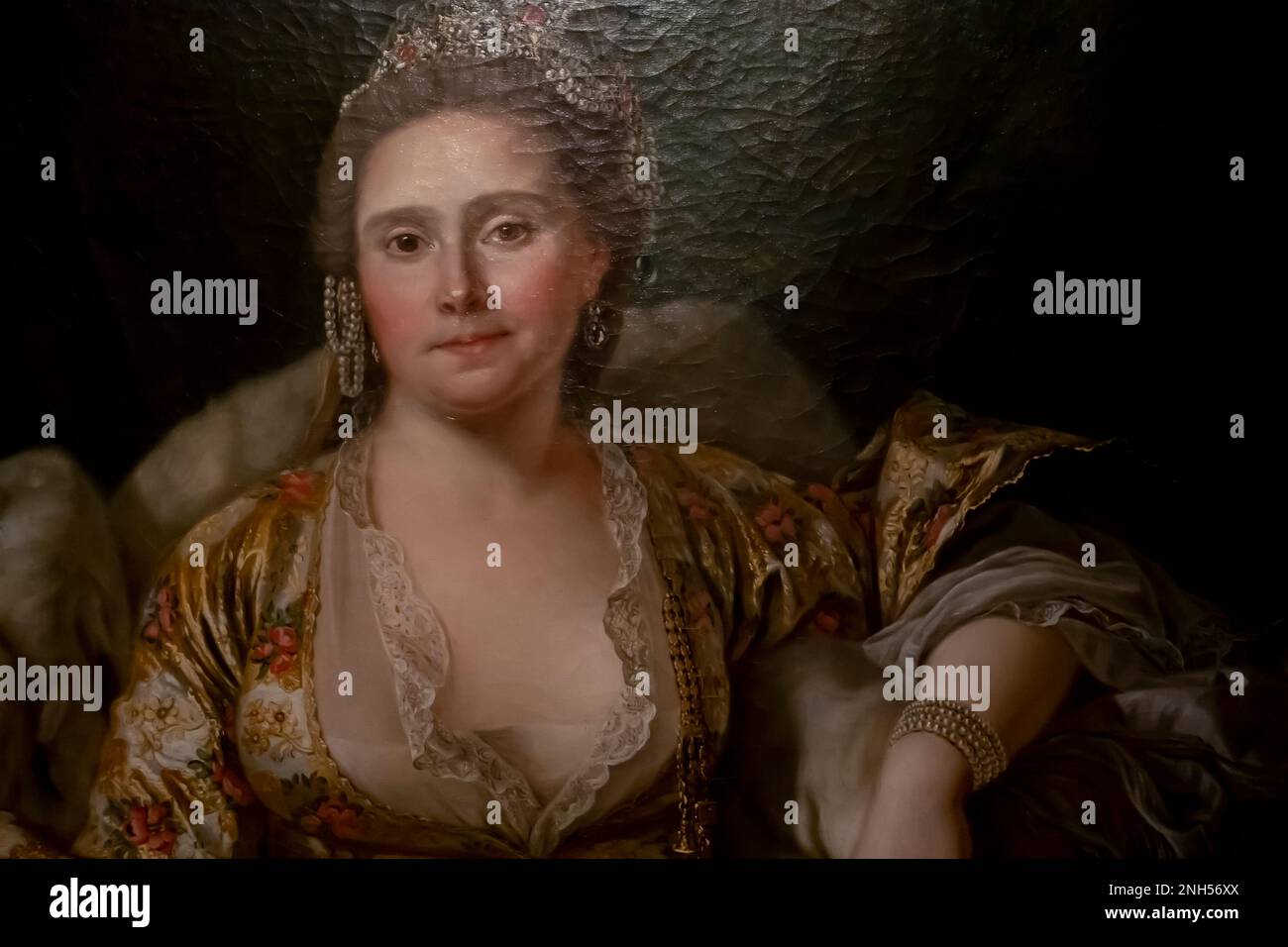Antoine de Favray. Porträt der Gräfin von Vergennes in türkischen Attireonten von Vergennes in Türkischem Kleid 1768 Stockfoto