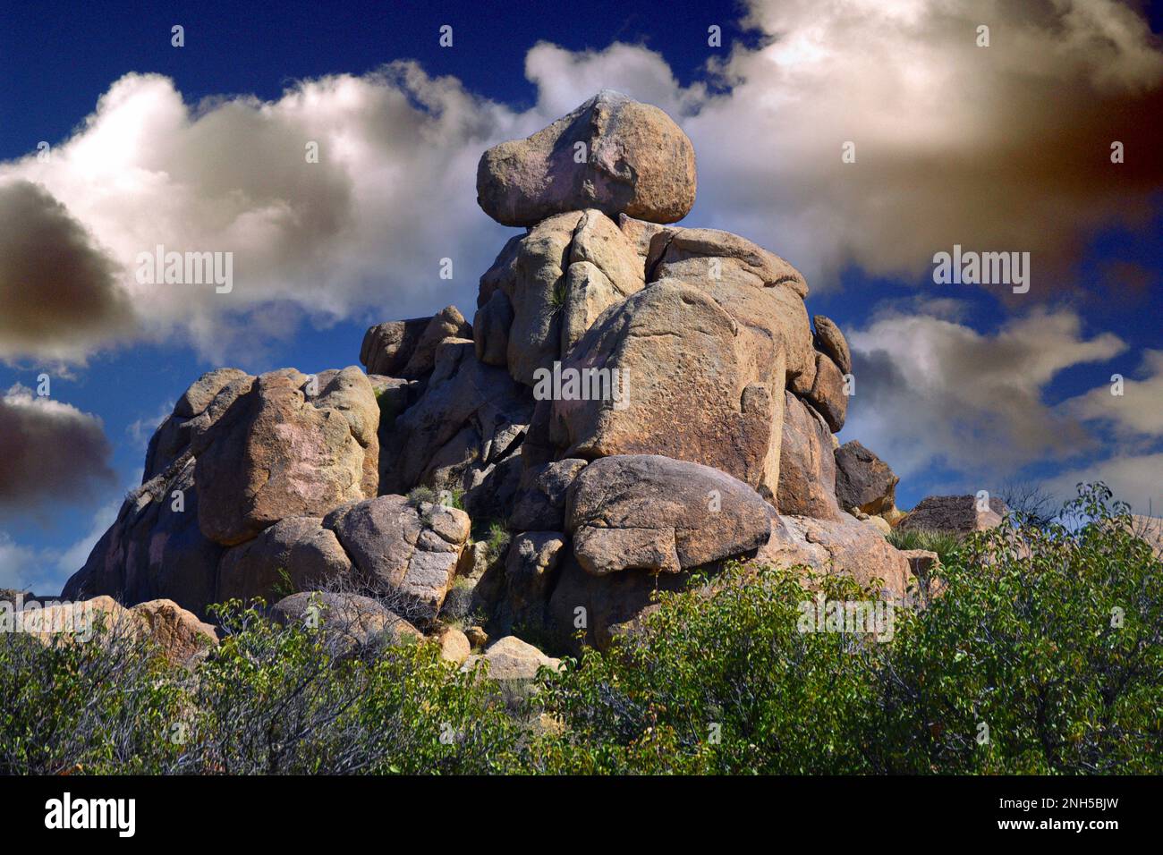 Felsformation bei Wickiup, Arizona (Snoopy Rock) Stockfoto