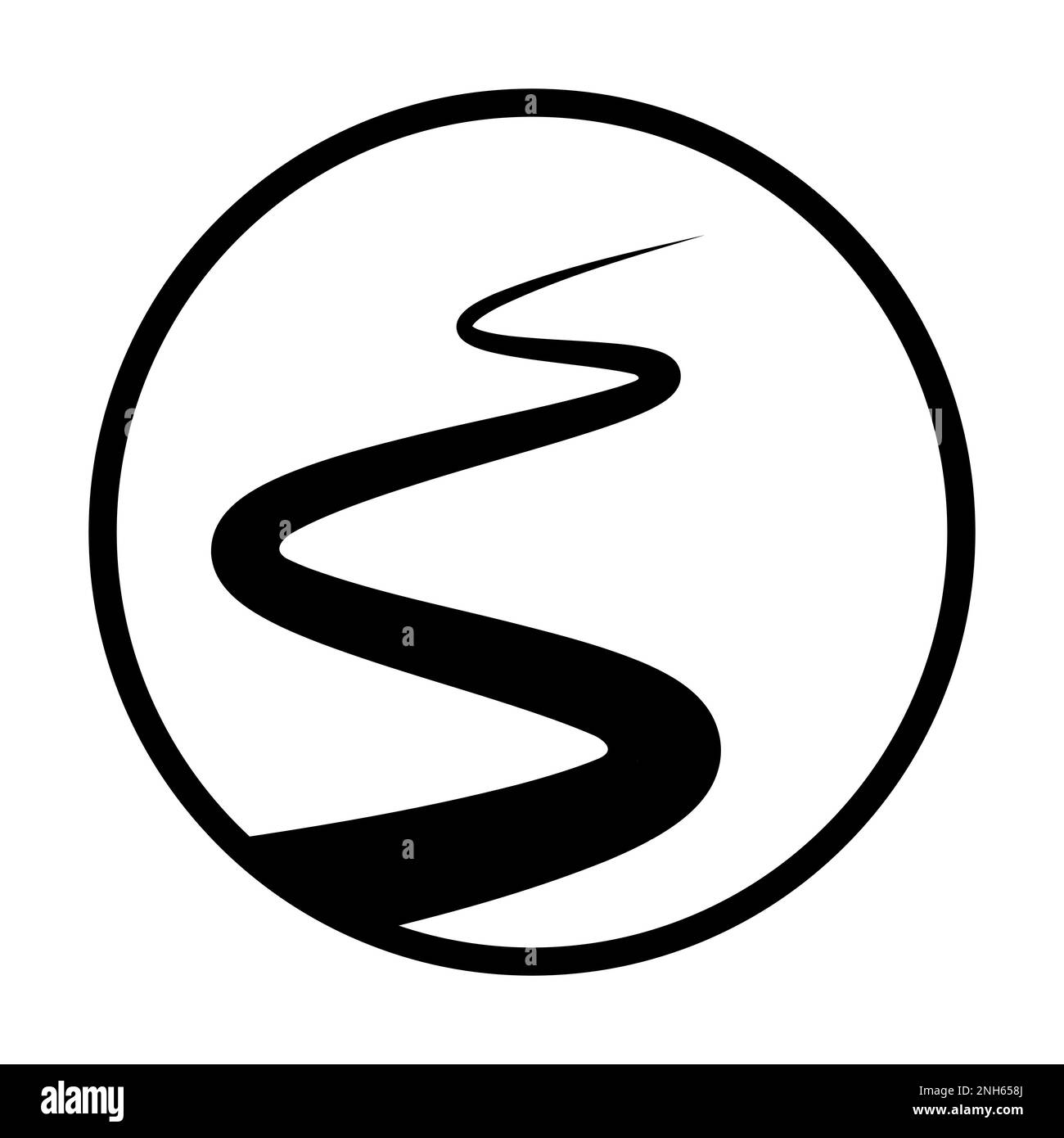 River Icon-Vektor für Grafikdesign, Logo, Website, soziale Medien, mobile App, Darstellung der Benutzeroberfläche. Stock Vektor