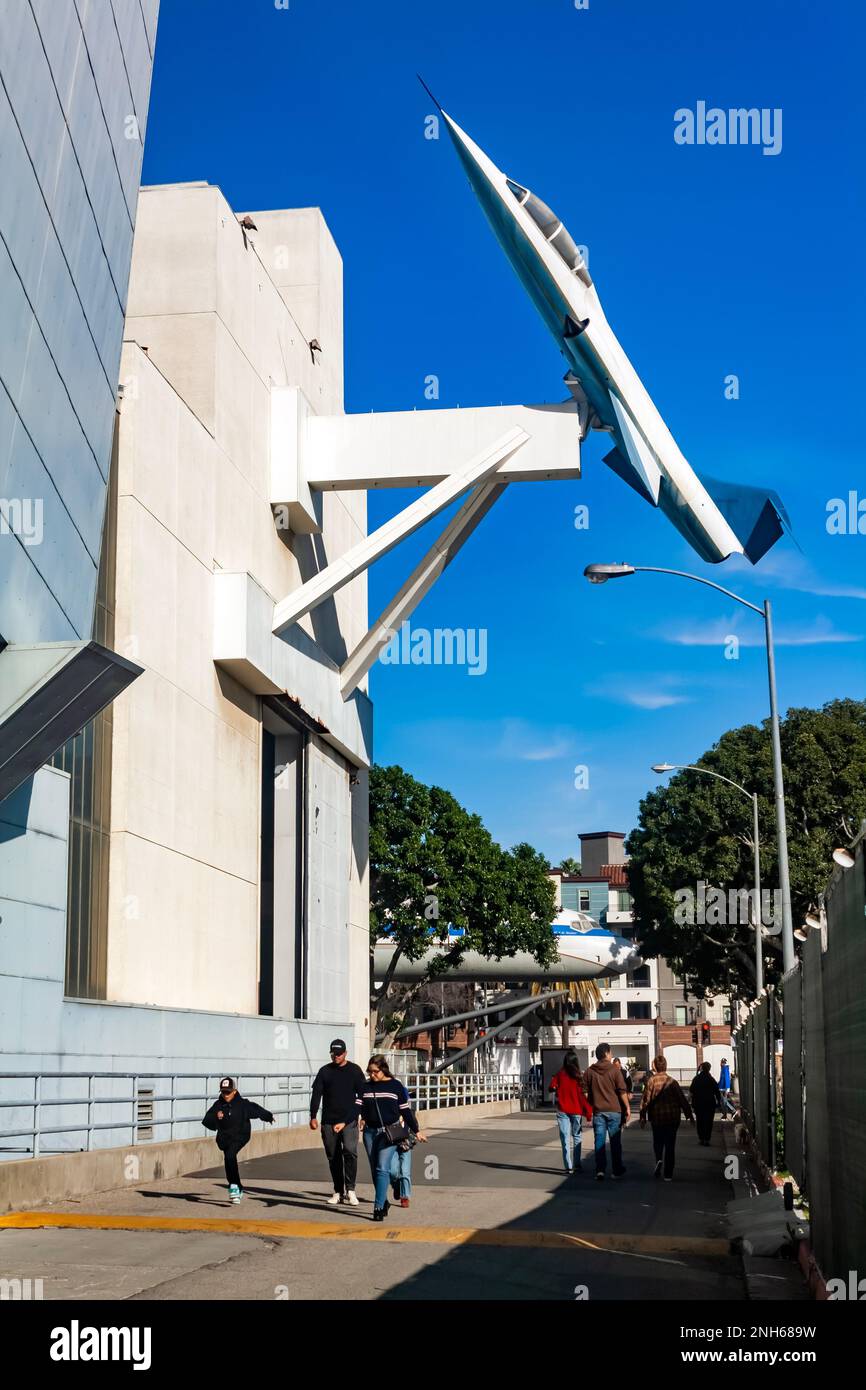 F-104 Starfighter im Exposition Park, Los Angeles Stockfoto