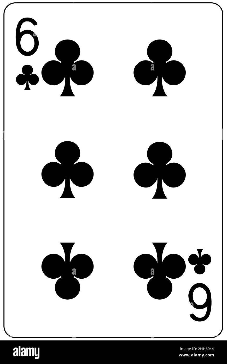 Die Clubs spielen Karten Stockfoto