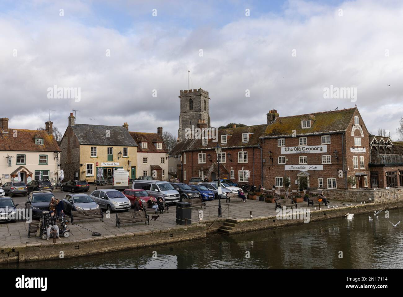Wareham, historische Marktstadt am Fluss Frome, archäologische Ausgrabungen sind ein Beweis für eine römische Siedlung in Dorset, England Stockfoto