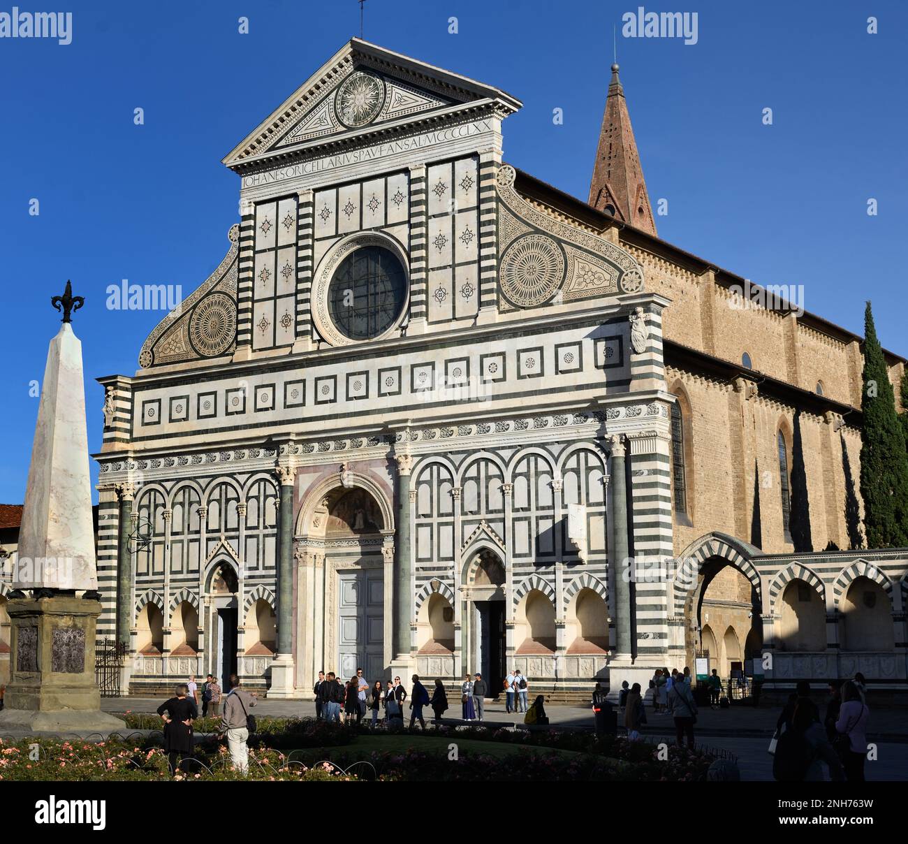 Italien, Italienisch. Basilika Santa Maria Novella ( Basilica di Santa Maria Novella ) von Leon Battista Alberti 1470 Florenz Italien Stockfoto
