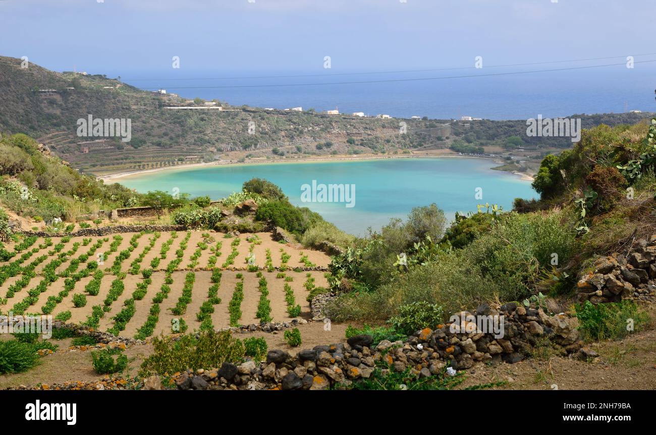 Venussee, Pantelleria Stockfoto