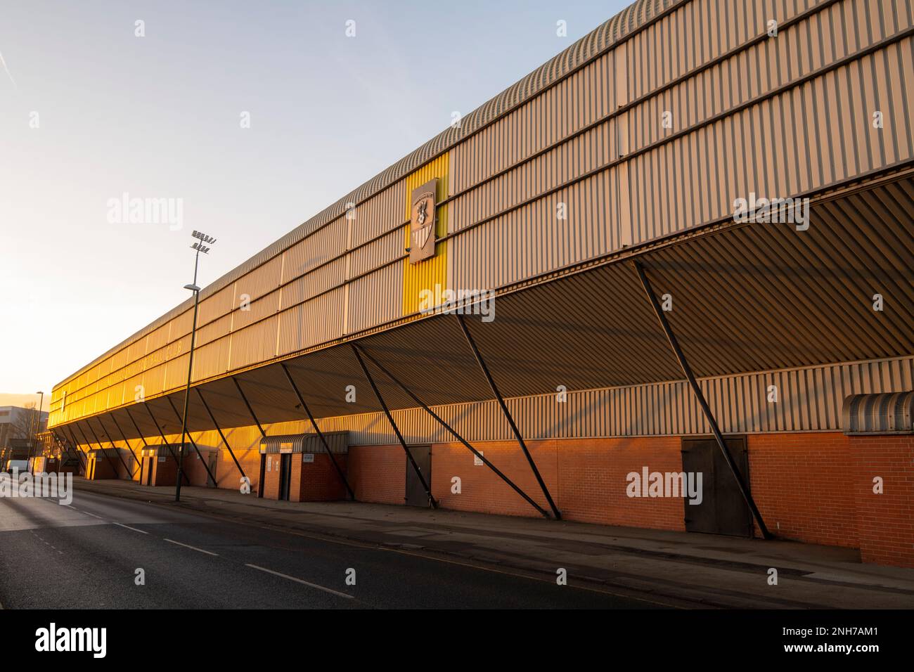 Meadow Lane, Notts County Football Club in Nottingham, Nottinghamshire, England, Großbritannien Stockfoto