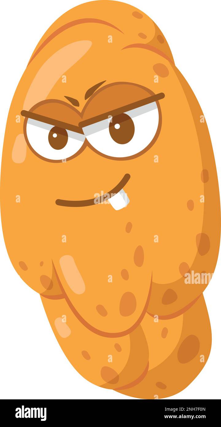 Vektordarstellung eines Haemophilus influenzae-Bakteriums im Cartoon-Stil isoliert auf weißem Hintergrund Stock Vektor