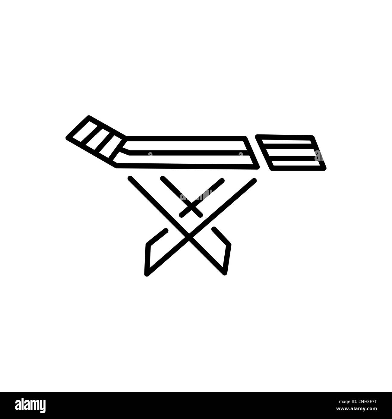 Faltbarer Wäschetrockner Stock Vektor