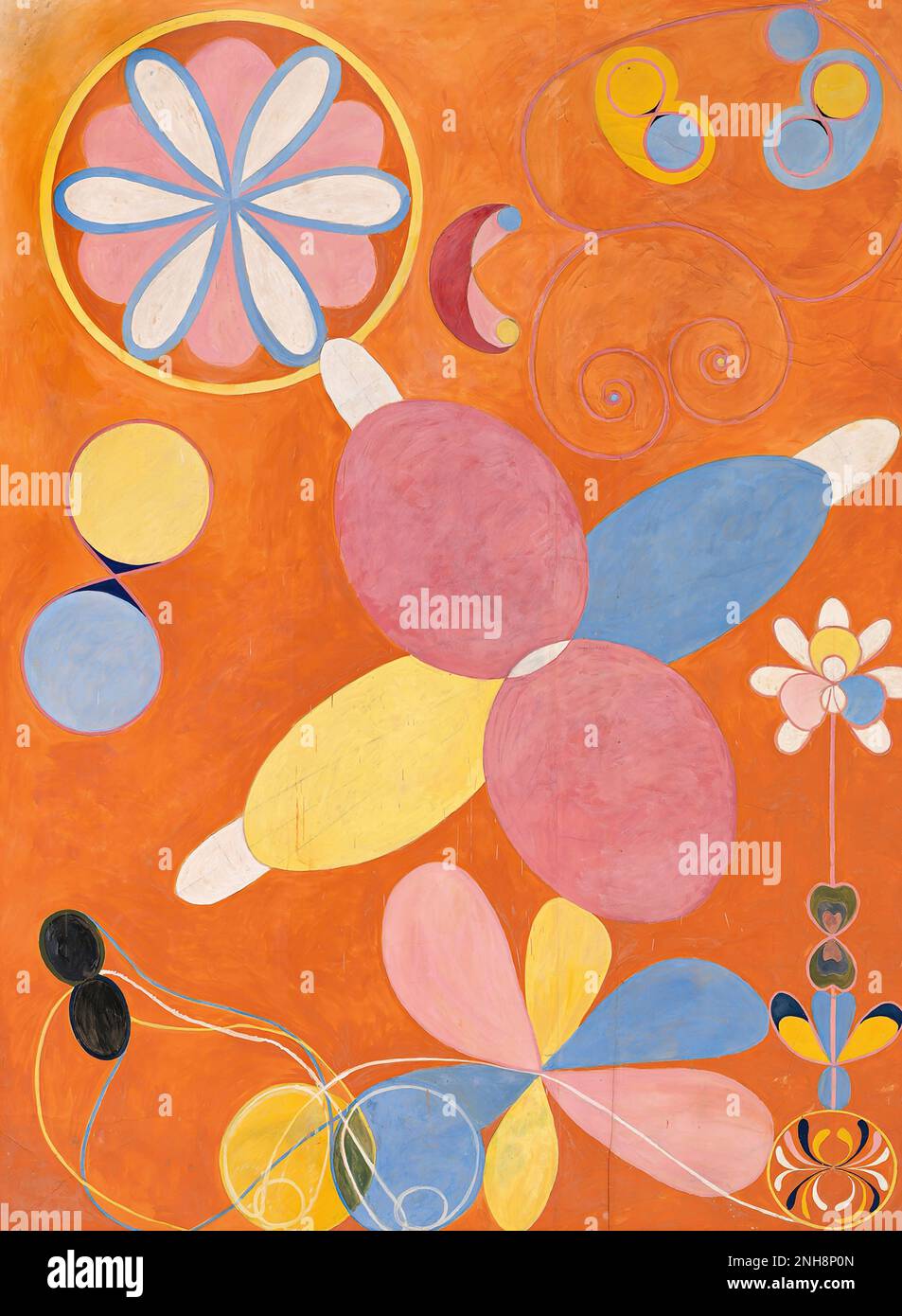 Gruppe IV, Nr. 4. The Ten Largest, Youth ist ein Tempera Painting, das 1907 von Hilma AF Klint geschaffen wurde. Stockfoto